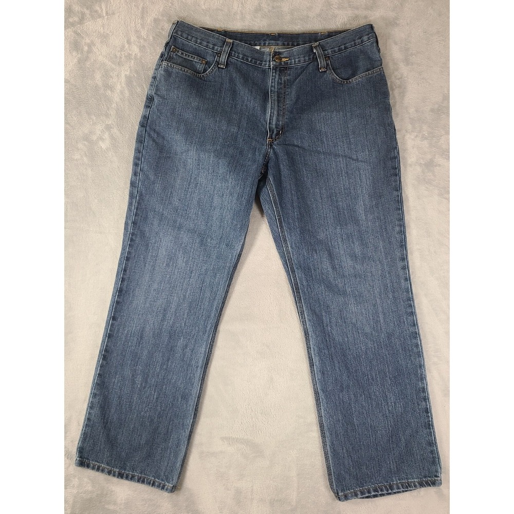 Carhartt Jeans Mens 40x30 Blue‎ Denim Relaxed Fit 101483-980